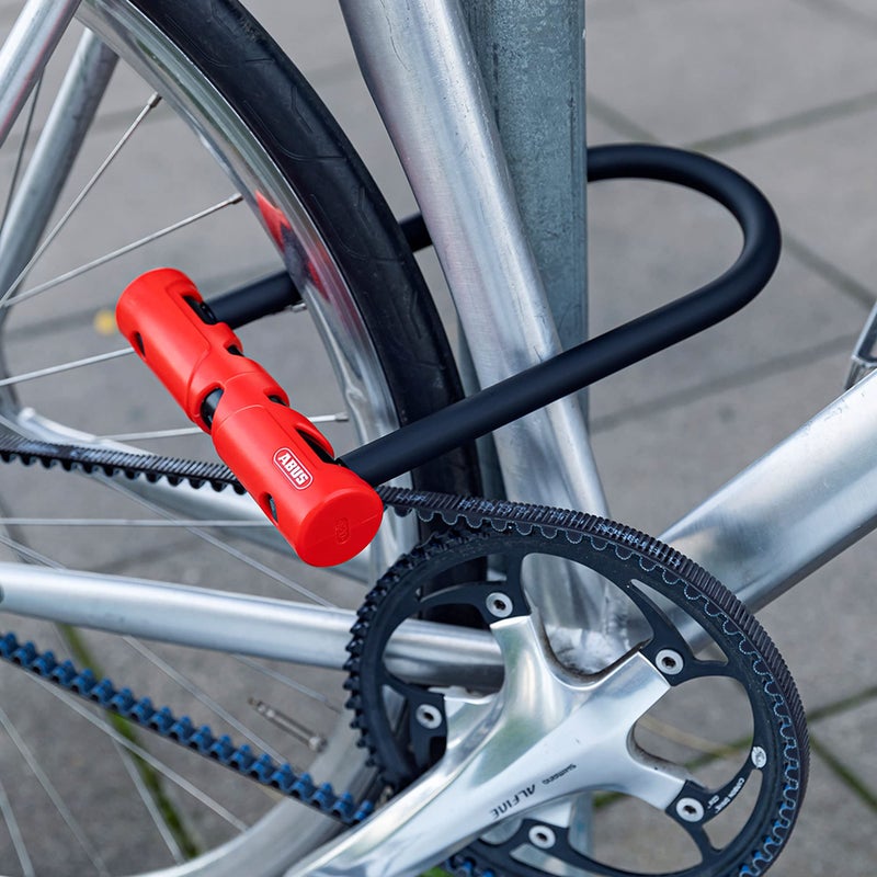أباس ABUS Ultimate 420 U-Lock + USH Bracket - قفل الدراجة مع تكبل دائري ودعامة - مستوى الأمان ABUS 12-230 مم ارتفاع القيد، أسود - Image 3